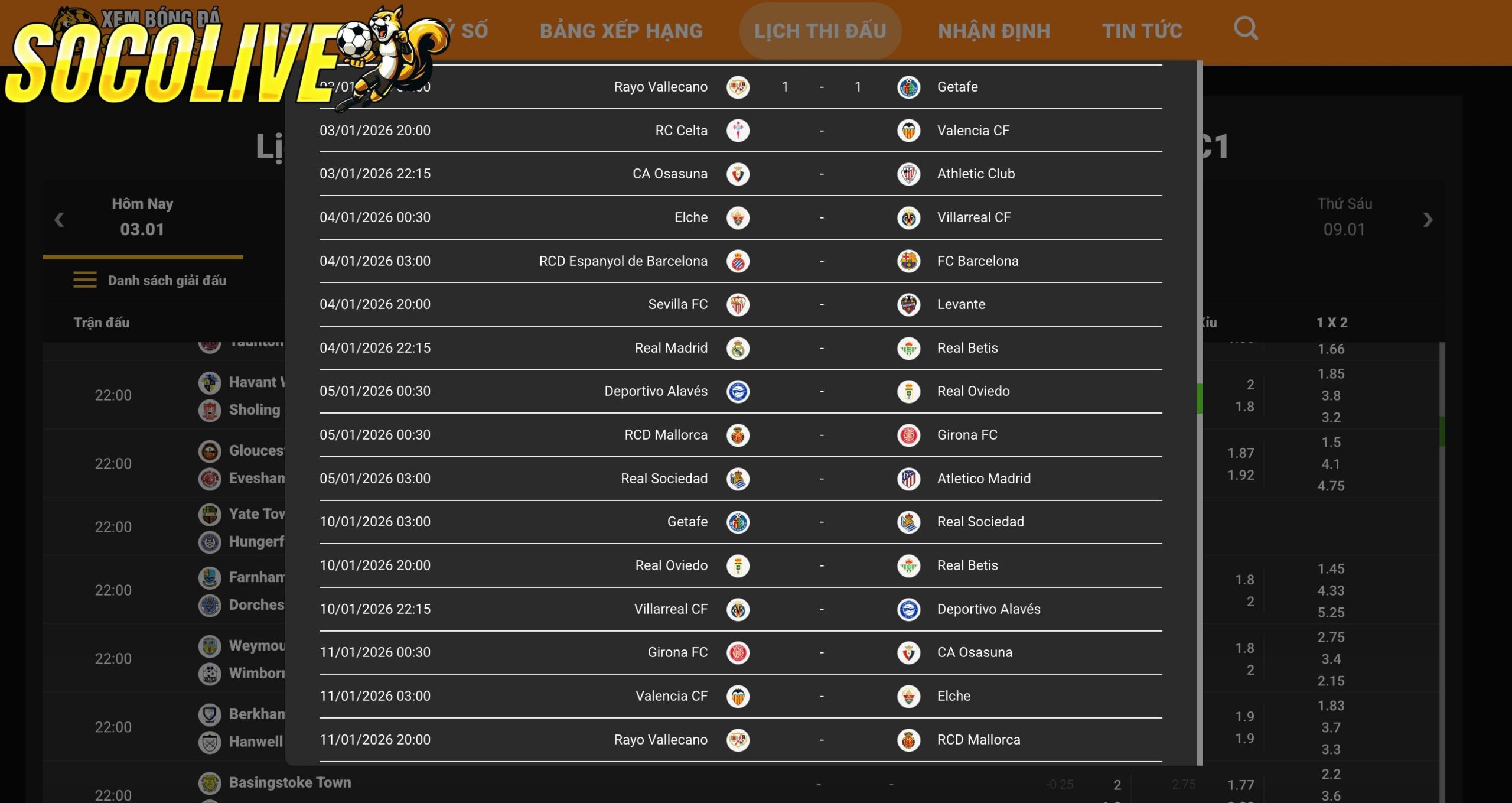 Socolive là địa chỉ tin cậy giúp người hâm mộ